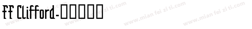 FF Clifford字体转换
